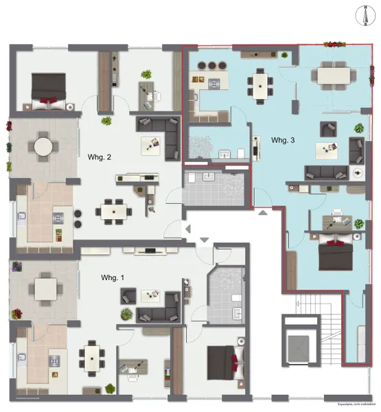 Grundriss Wohnung 3