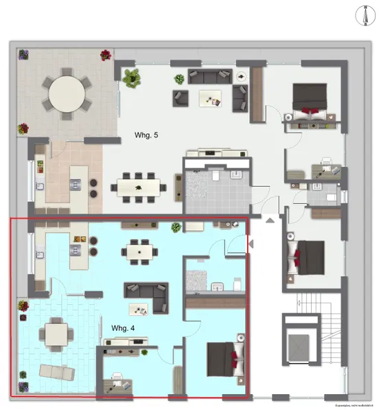 Grundriss Wohnung 4