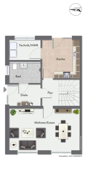 Grundriss Reihenhaus 14 EG