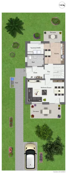 Grundriss EG Haus 14