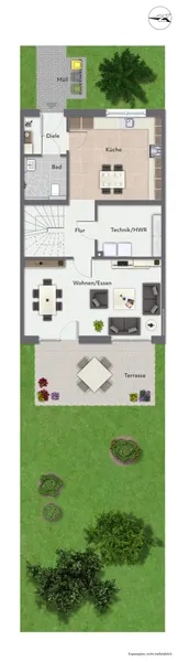 Grundriss EG Haus 23