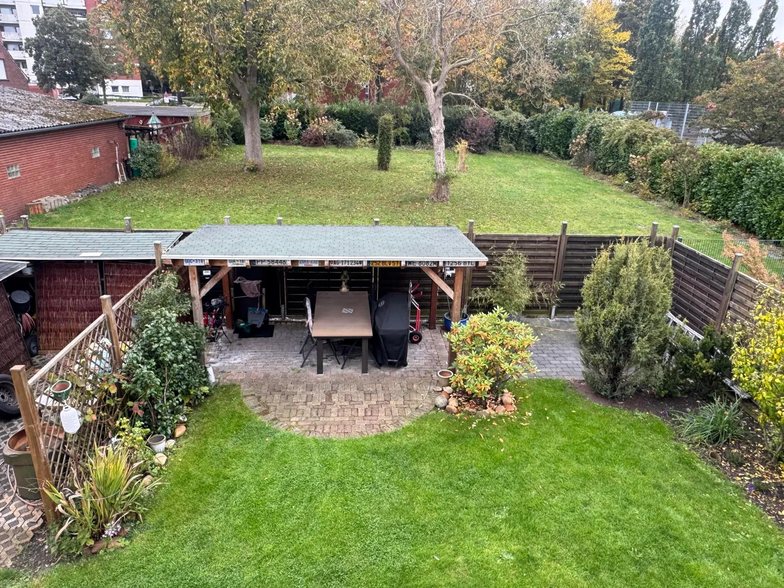 Garten vom Balkon