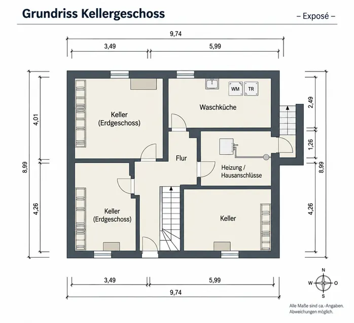 Grundriss Keller