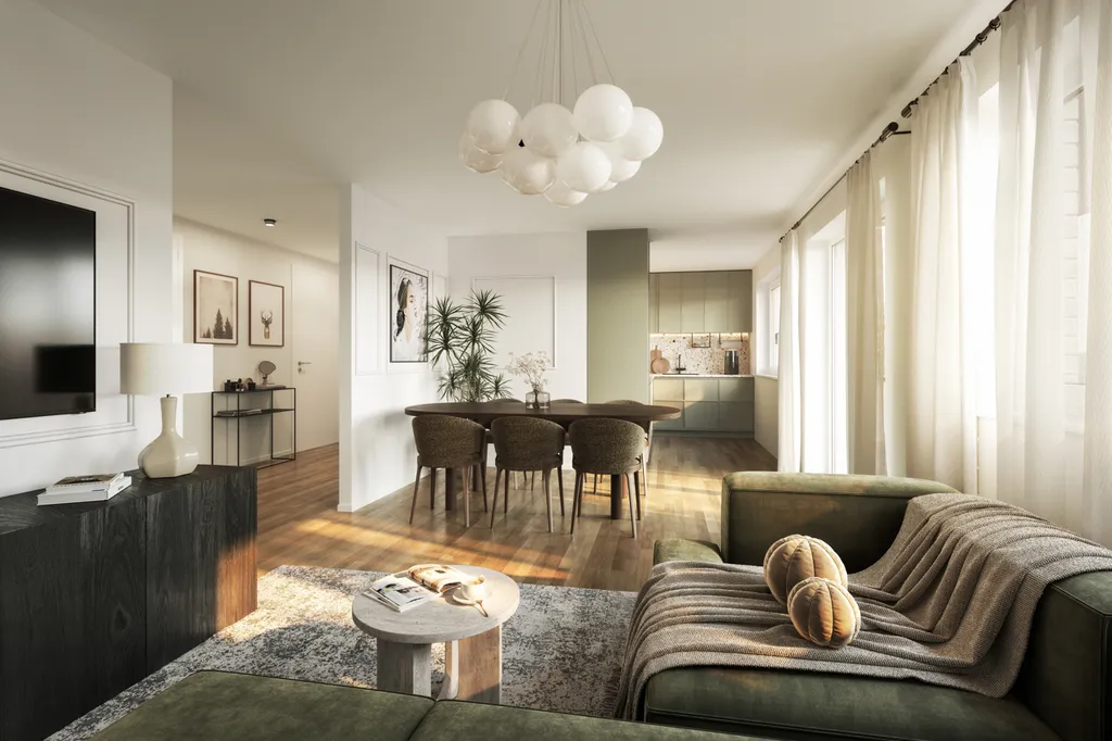 header unverbindliche Visualisierung Wohnen/Essen/Kochen ETW D01, C01