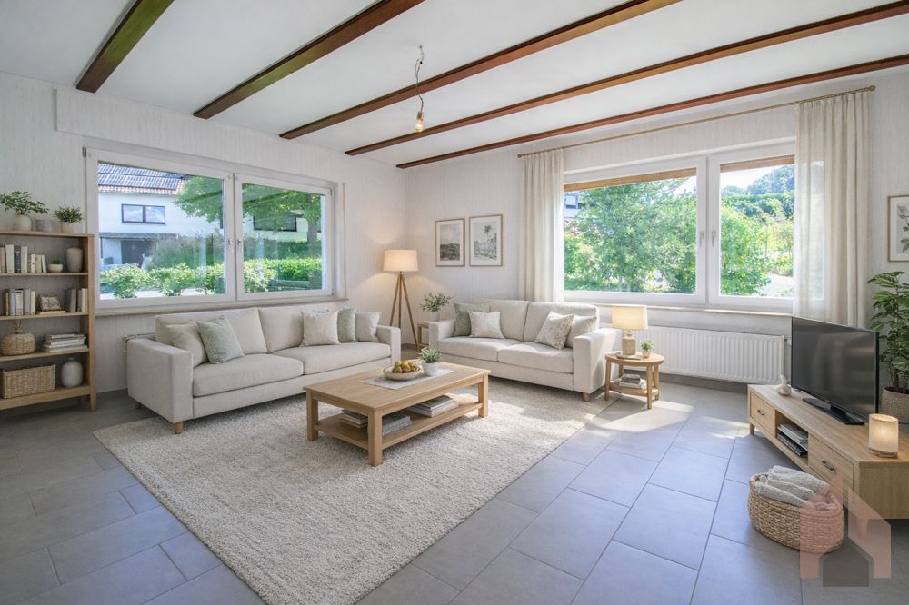 Wohnbereich visualisiert