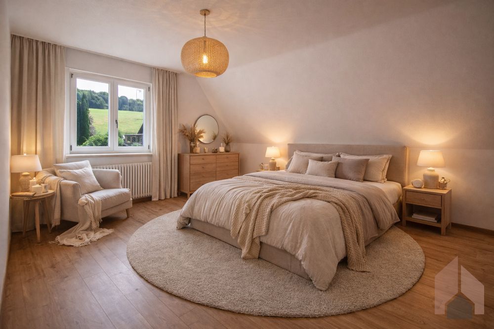 Schlafzimmer visualisiert