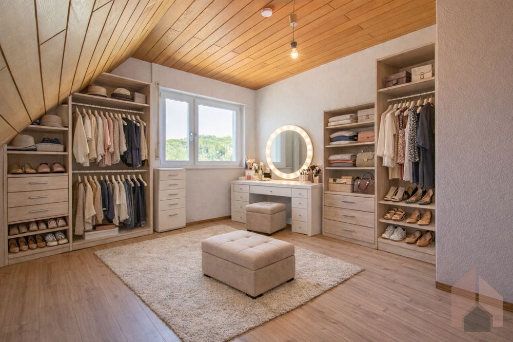 Ankleidezimmer visualisiert