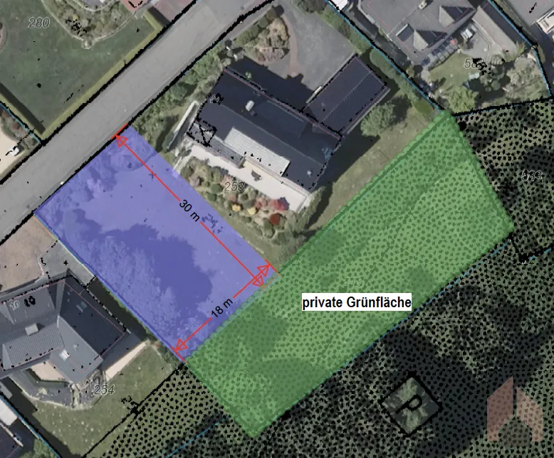 Mögliches Baufenster