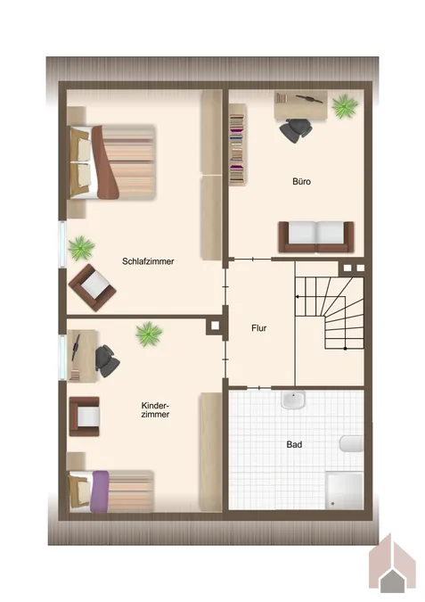 Haus 1 I Grundriss DG