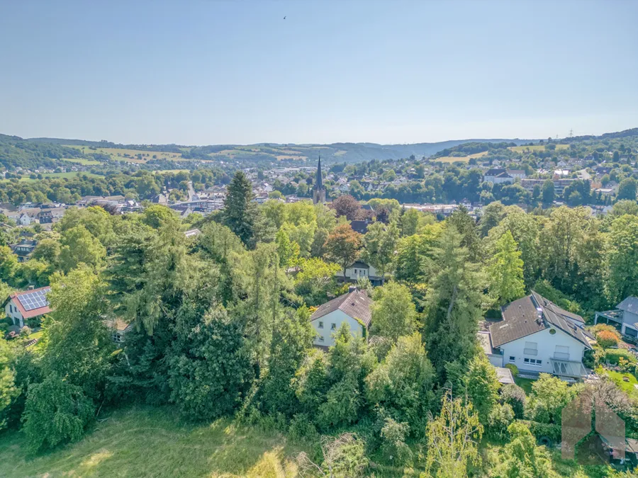 Blick nach Eitorf- Zentrum