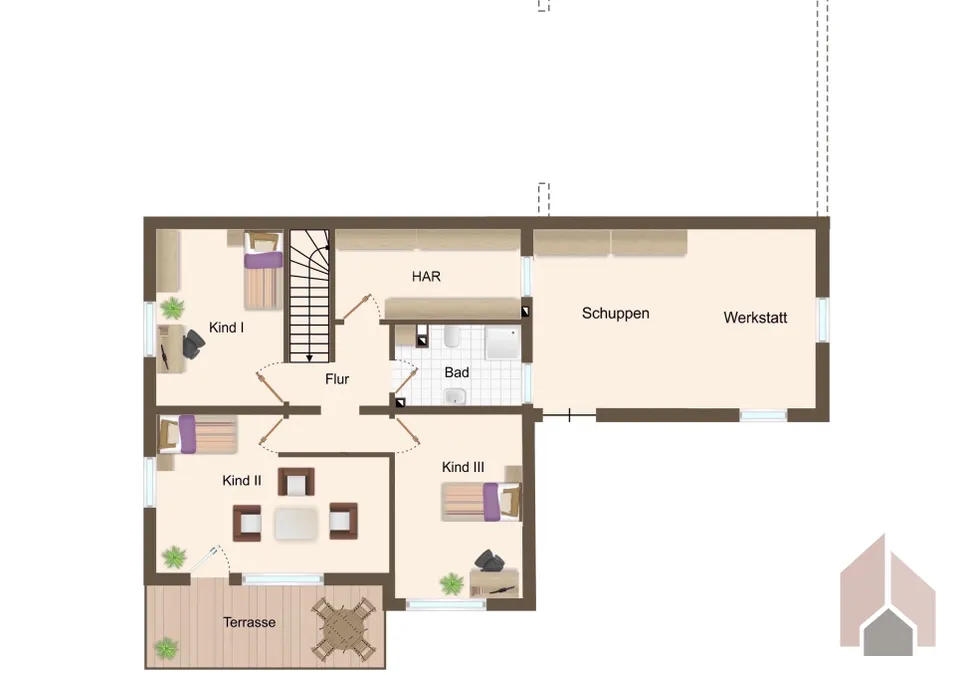 Grundriss I KG