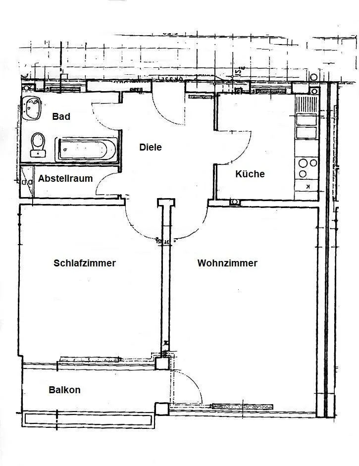 ***2-Zimmer- Wohnung mit Balkon und Fernblick zu vermieten ! Aufzug vorhanden!*** - Photo 2