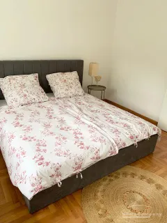 3 Zi.Whg., möbliert, 2. OG, mit Balkon.