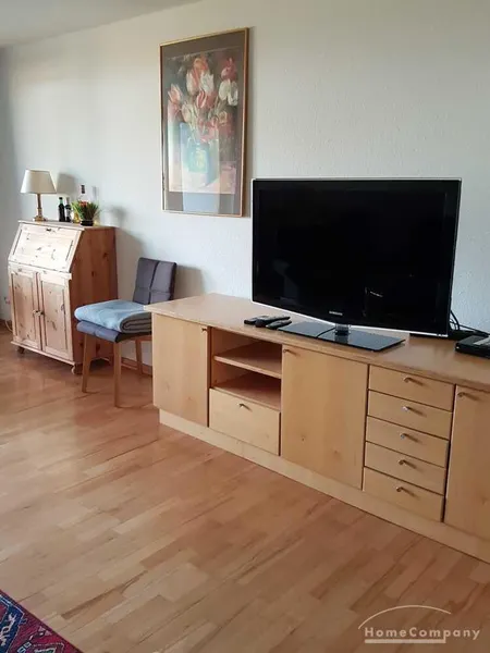 3 Zi.Whg., möbl., EG, mir Balkon, zentrale Lage in WOB.