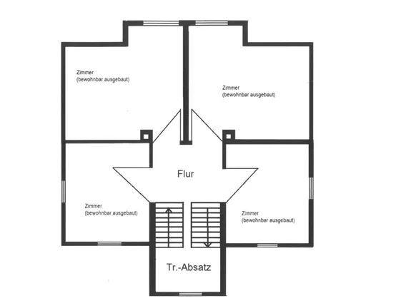 Grundriss Spitzboden