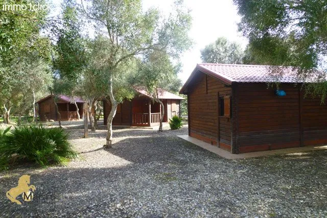 Finca mit Vermiet-Holzhäusern, Apartments, Ferienvermietung zu verkaufen Vejer de la Frontera, El Palmar, Costa de la Luz, Andalusien