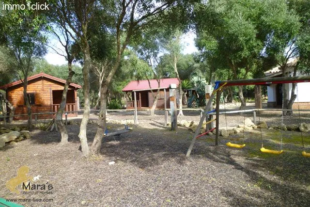 Finca mit Vermiet-Holzhäusern, Apartments, Ferienvermietung zu verkaufen Vejer de la Frontera, El Palmar, Costa de la Luz, Andalusien