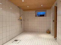 Dusche bei Sauna