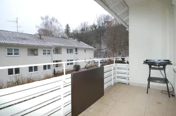 überdachter Süd-Balkon