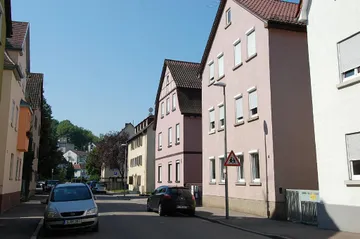 Blick in die Straße von Osten