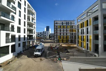 Süd-Blick auf die Baustelle