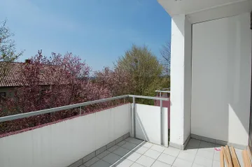 Balkon mit Blick ins Grüne