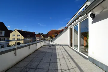 große Dach-Terrasse