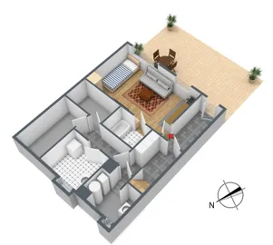 3-D Grundriss Untergeschoss