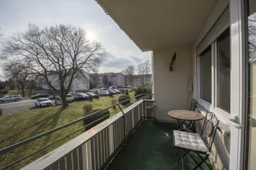 überdachter Süd-Balkon