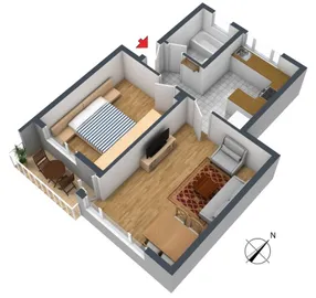 3-D Grundriss 1