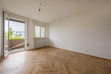 Schlafzimmer mit Balkon