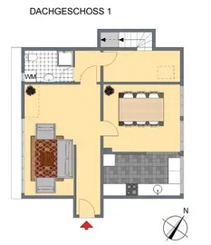 2-D Grundriss DG 1