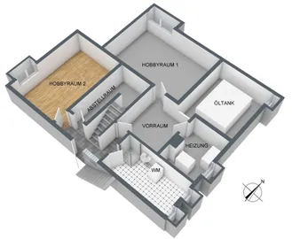 3-D Grundriss UG