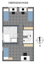 2-D Grundriss Obergeschoss