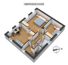 3-D Grundriss OG