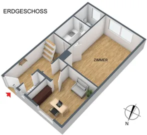 3-D Grundriss EG