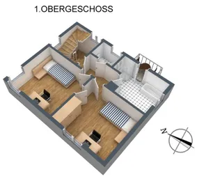 3-D Grundriss 1. OG