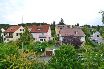 Blick vom Balkon