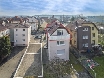 ca. 20 m² Nord-Dach-Terrasse