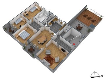 3D Grundriss Wohnung DG