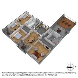 3D Grundriss Wohnung DG