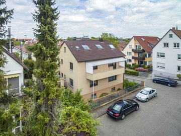 Luftbild: Haus & Straße