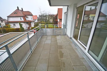 ca. 11 m² großer Balkon