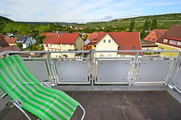 West-Balkon mit Fernblick