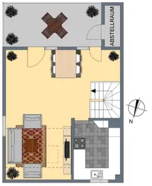 2-D Grundriss Dachgeschoss