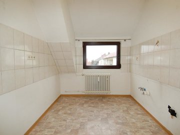 Küche mit PVC-Boden