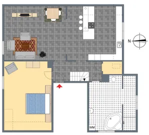 2-D Grundriss Dachgeschoss