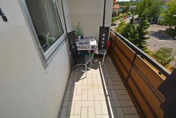 überdachter Balkon