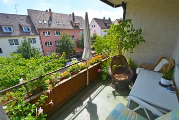 überdachter Balkon