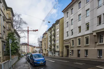 Straße Richtung Bahnhof